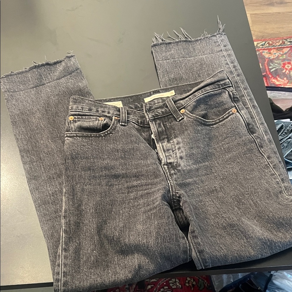 Women’s Levi’s premium Wedgie Straight black/grey